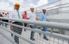 Governador inspeciona construção do Viaduto da PRF e do Hospital Metropolitano