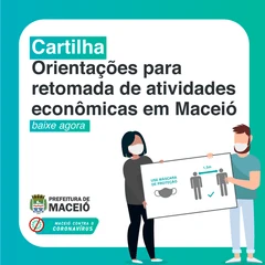Cartilha orienta retomada de atividades econômicas em Maceió