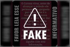 É falsa a informação que água morna, vinagre e sal elimine coronavírus