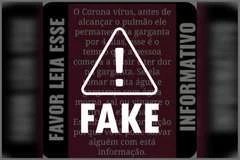 É falsa a informação que água morna, vinagre e sal elimine coronavírus