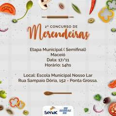 Semifinal do concurso de merendeiros será nesta terça (17)