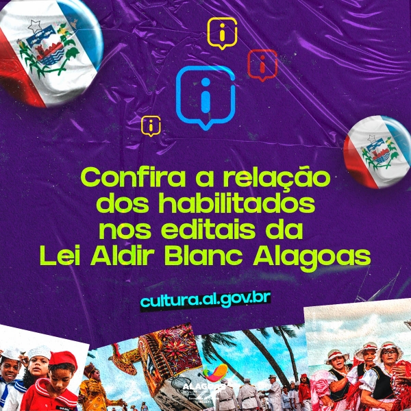 Secult divulga resultado preliminar dos classificados no editais da Lei Aldir Blanc. Ao todo, foram lançados 17 editais para segmentos culturais