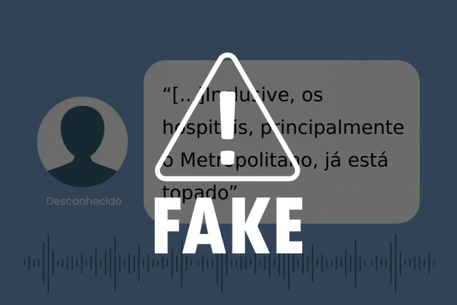 É falso que Hospital Metropolitano de Maceió esteja lotado, como afirma áudio