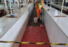 Mutirão de limpeza no Mercado do Tabuleiro beneficia cerca de 3 mil consumidores