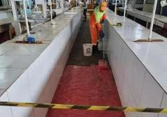 Mutirão de limpeza no Mercado do Tabuleiro beneficia cerca de 3 mil consumidores