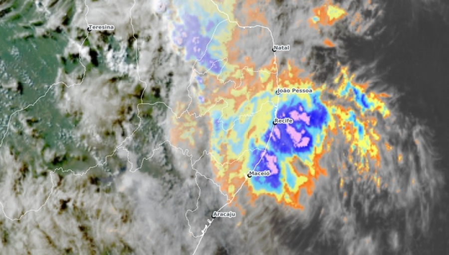 Alerta meteorológico: pancadas de chuvas nas regiões do Litoral e Zona da Mata de AL