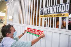 Prefeitura interdita estabelecimento por descumprimento de decreto