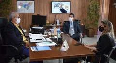 Presidente do TCE/AL recebe novo Superintendente de rede da CAIXA em Alagoas