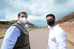 Prefeito JHC e ministro do Turismo vistoriam obras da Ecovia Norte