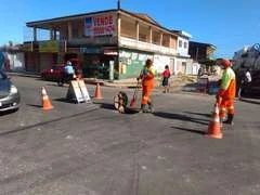 Infraestrutura realiza serviços de limpeza e desobstrução em redes de drenagem