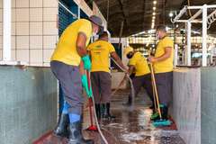Mercado da Produção fecha nesta segunda-feira (26) para mutirão de limpeza