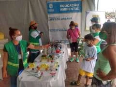 Ação da Prefeitura na Jatiúca orienta crianças sobre cuidado com a natureza