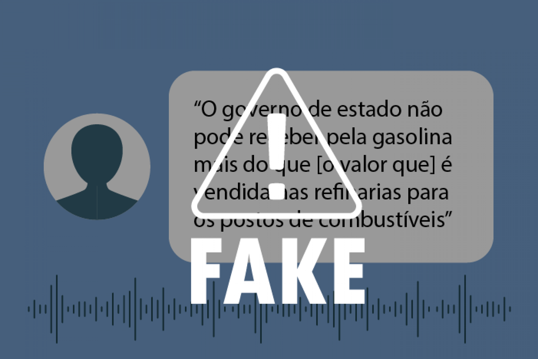 É falso que ICMS da gasolina seja maior que o preço na refinaria