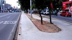 Maceió: Obras da ciclovia avançam na Avenida Fernandes Lima