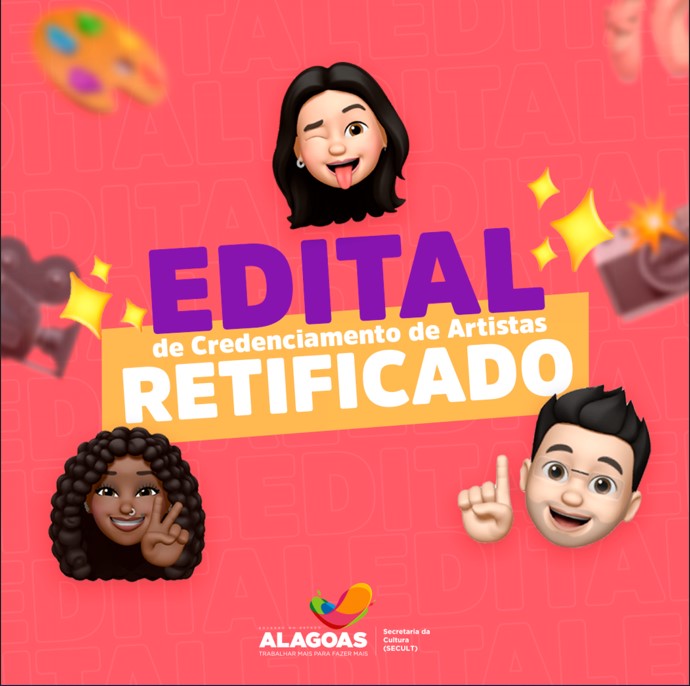 Secult divulga retificação do Edital para credenciamento de artistas
