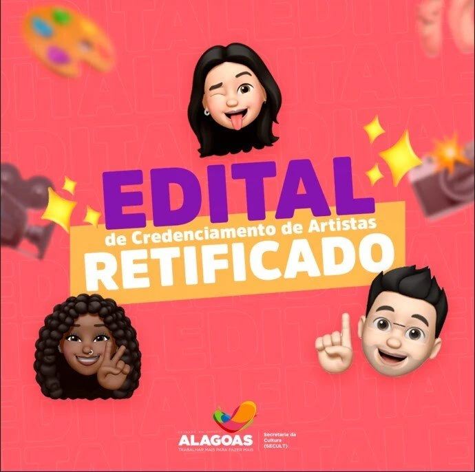 Secult divulga retificação do Edital para credenciamento de artistas
