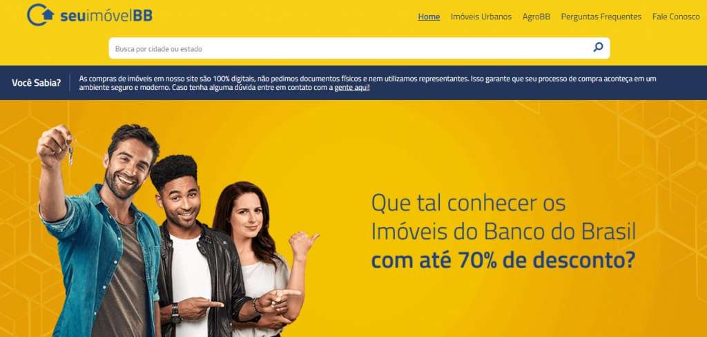 Plataforma do BB oferta imóveis com até 85% de desconto