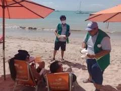 Prefeitura realiza ações de educação ambiental na orla da capital