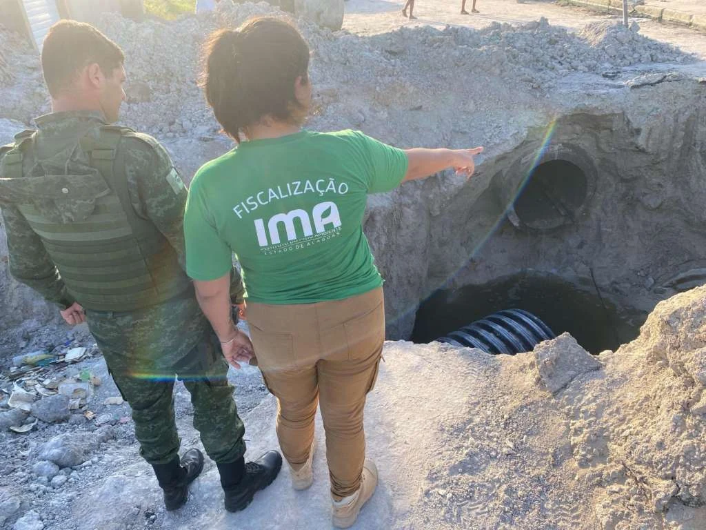 Prefeitura de Rio Largo é autuada pelo IMA por lançar esgoto em área de nascentes