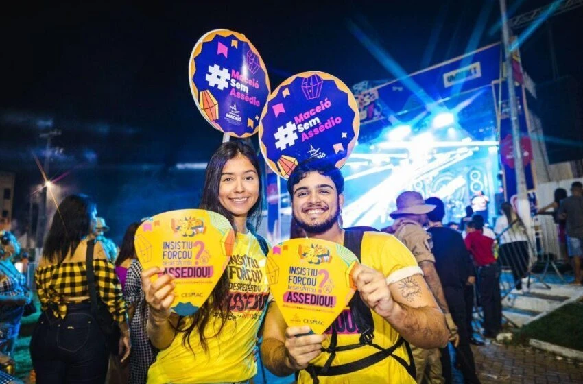 Maceió sem Assédio leva proteção para mulheres durante festas de São João