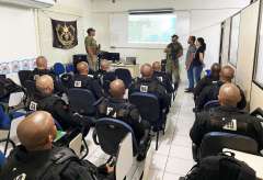 Alunos do Curso de Operações Especiais da PM recebem instruções de Inteligência na SSP