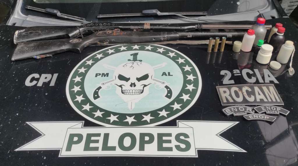 Polícia Militar apreende armas e ilícitos na capital e no interior